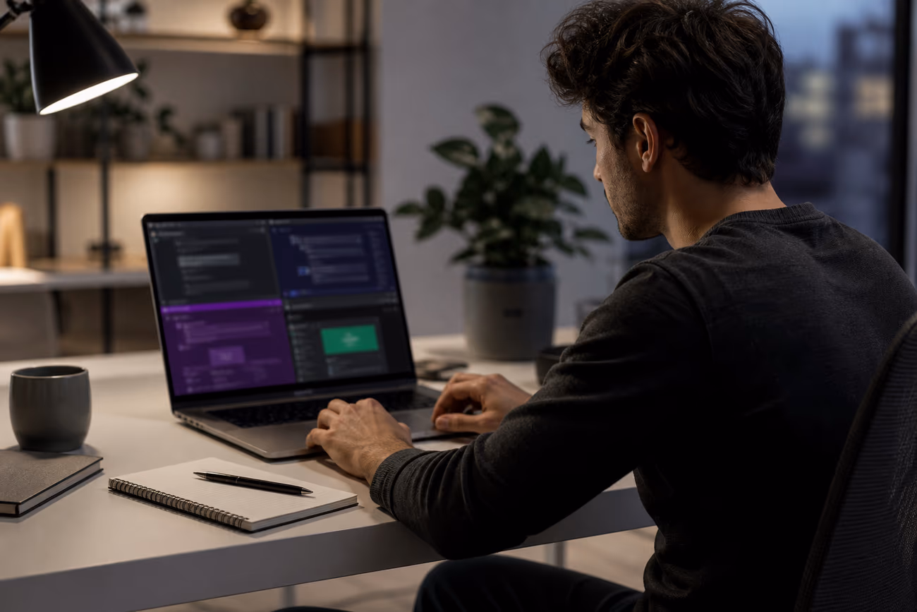 A user comparing various Tor Browser choices on a laptop at a modern desk, reflecting their search for secure browsing tools.